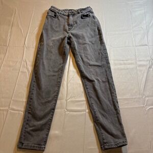 Straight Leg Women’s Jeans in Charcoal Gray